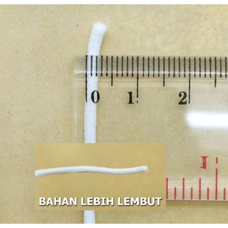 Tali Karet Elastis-Tali Masker 2mm