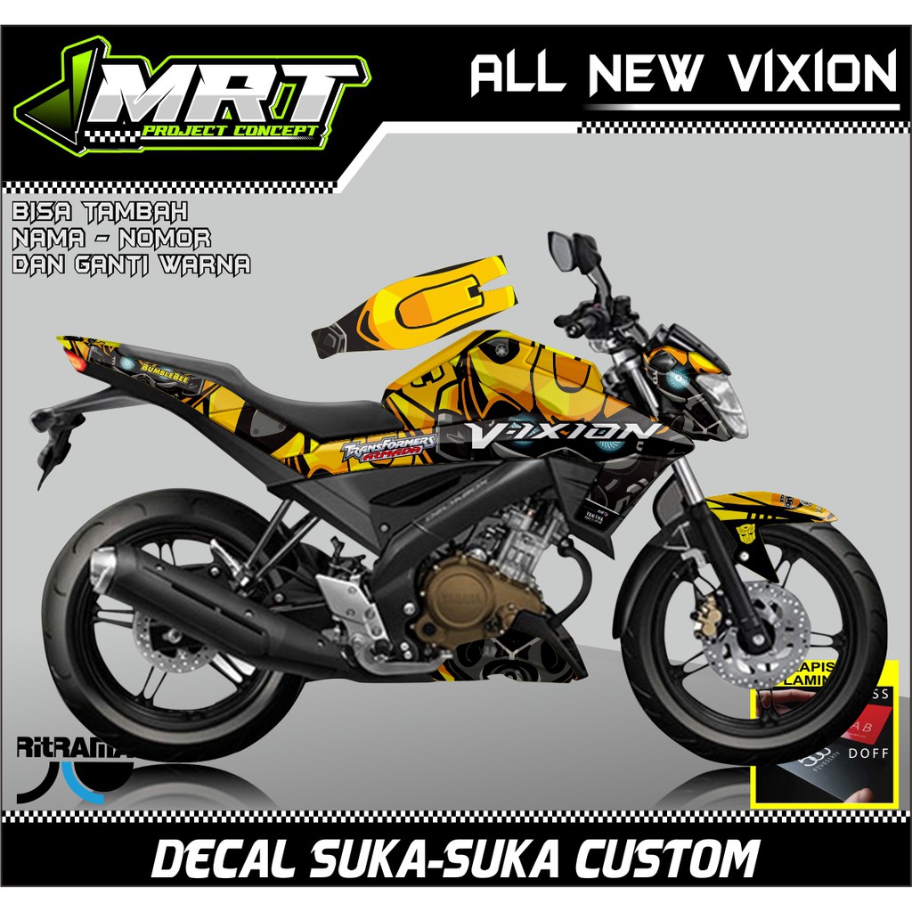Decal Vixion R Full Body, Decal Sticker Motor Vixion all new R Full Body