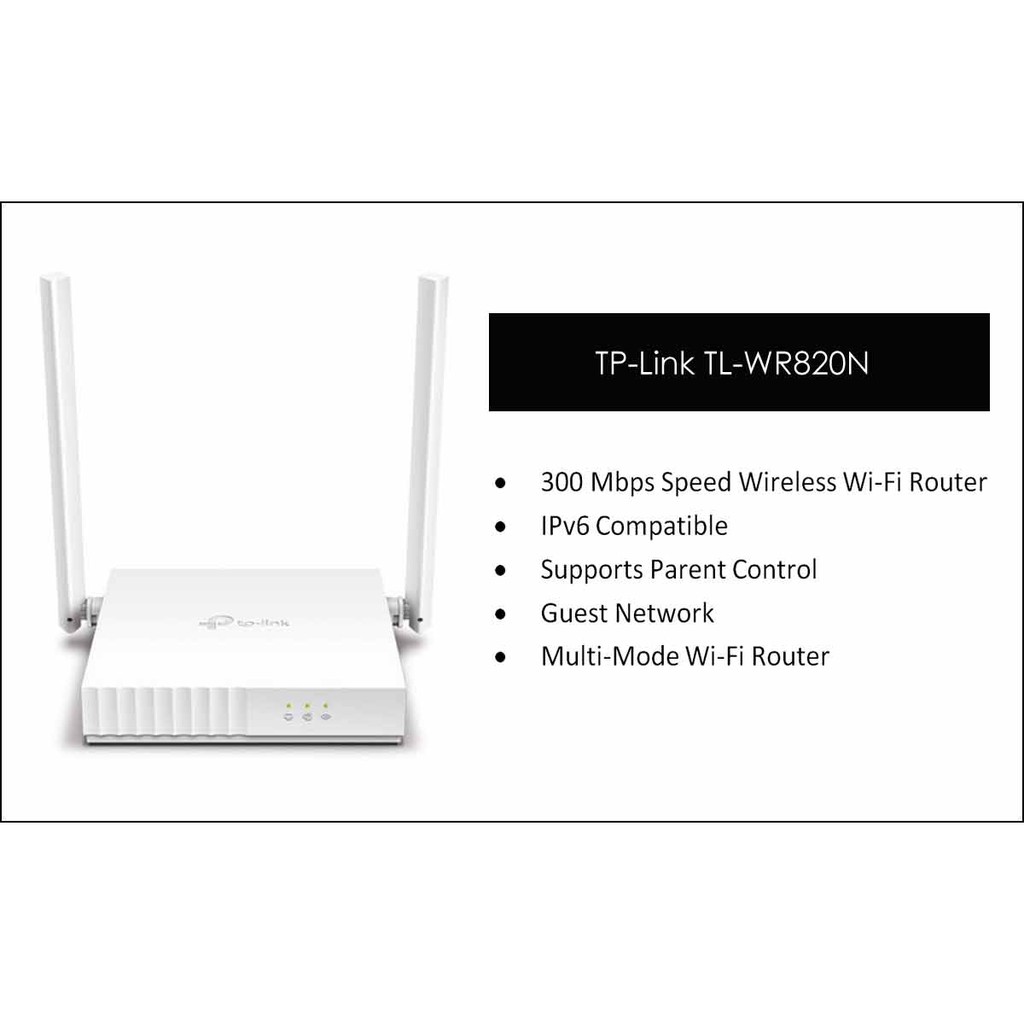 TPLink TLWR820N 300Mbps Wireless N Speed TL-WR820N TP-LINK TL-WR820N N300 Wi-Fi Router 1 10/100M WAN Port + 2 10/100M LAN Ports 2 antena TPLink TL-WR820N Router Wireless 2 Antena WR820N Wifi Internet Tp-link WR820N WR 820N