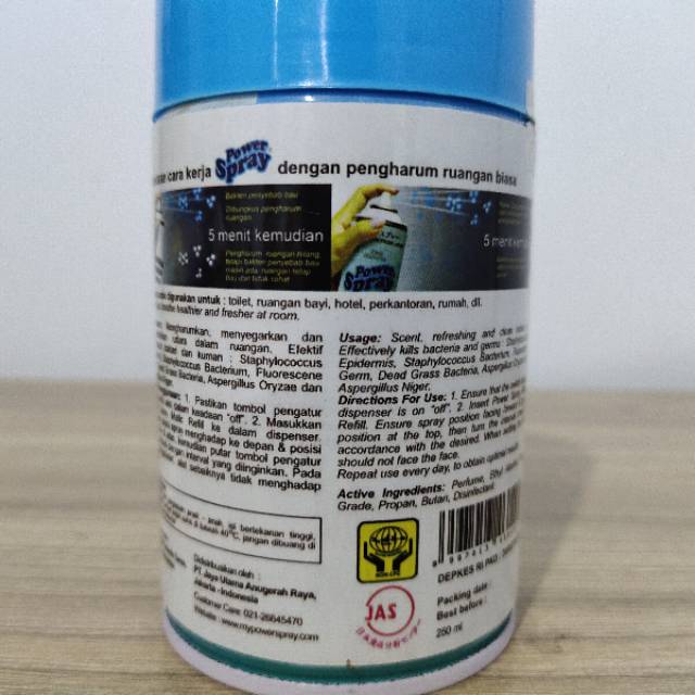 Power spray disinfectant 250 ml