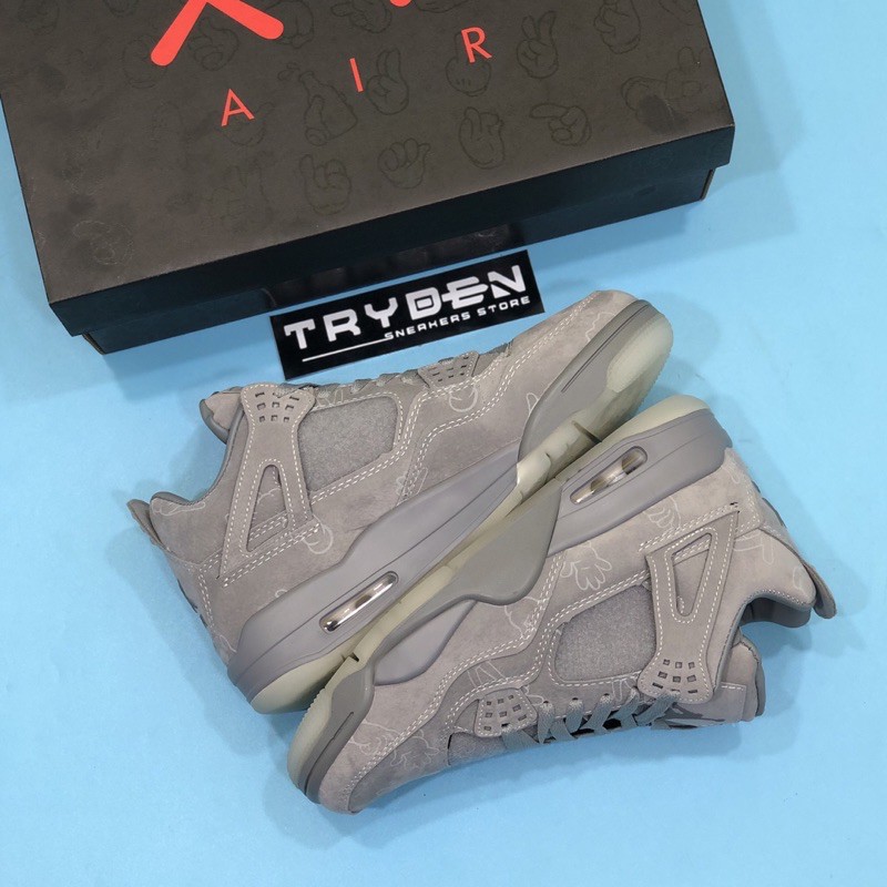 KAWS X Nike Air Jordan 4 " Cool Grey "