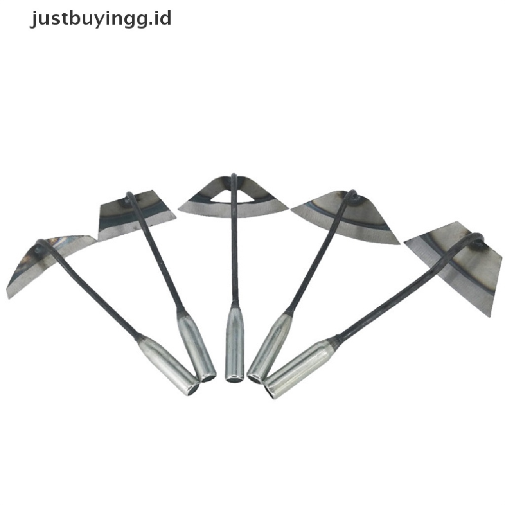 (Justbuyingg.Id) 1pc Alat Penggaruk / Pencabut Rumput Liar Bahan Stainless Steel Untuk Kebun / Pertanian