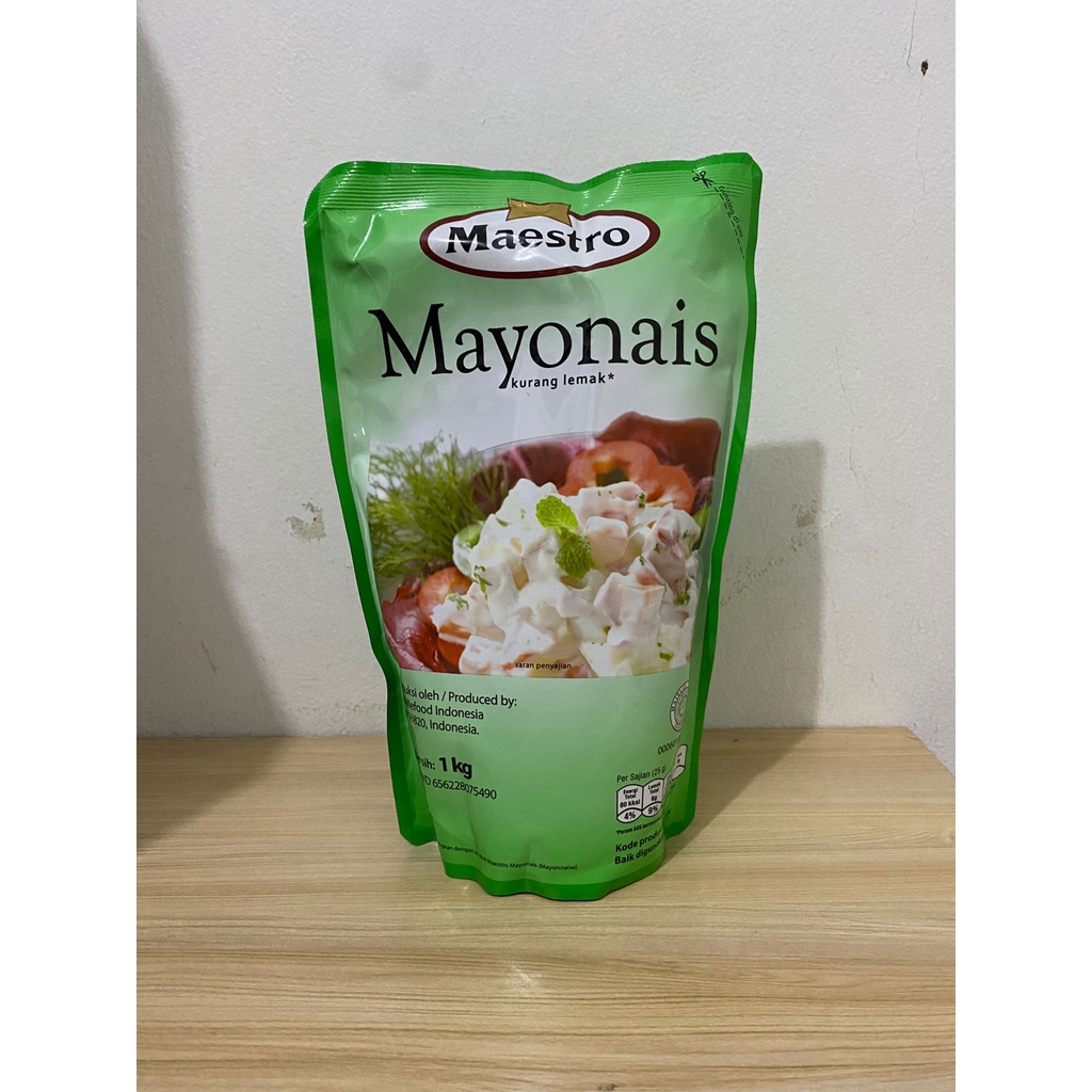 

Maestro Mayonaise Mayo Mayonais 1 kg REFILL