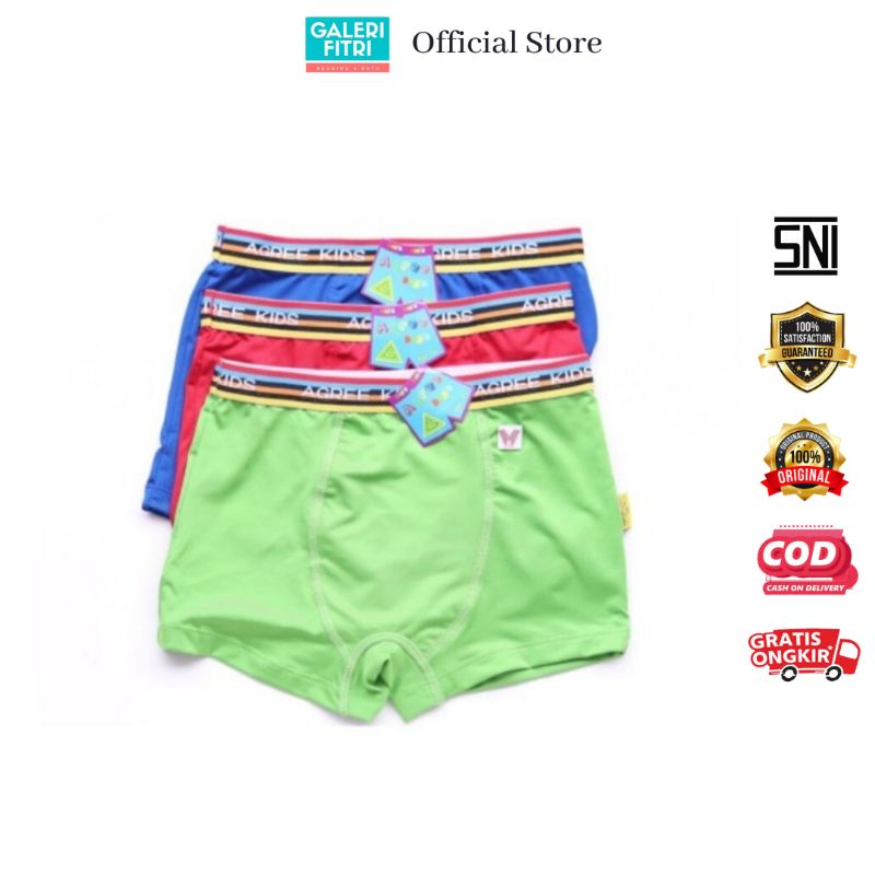 Boxer Anak Agree - CD Boxer Anak - Celana Dalam Anak - Boxer Agree - Boxer Anak - Boxer Agree Kids