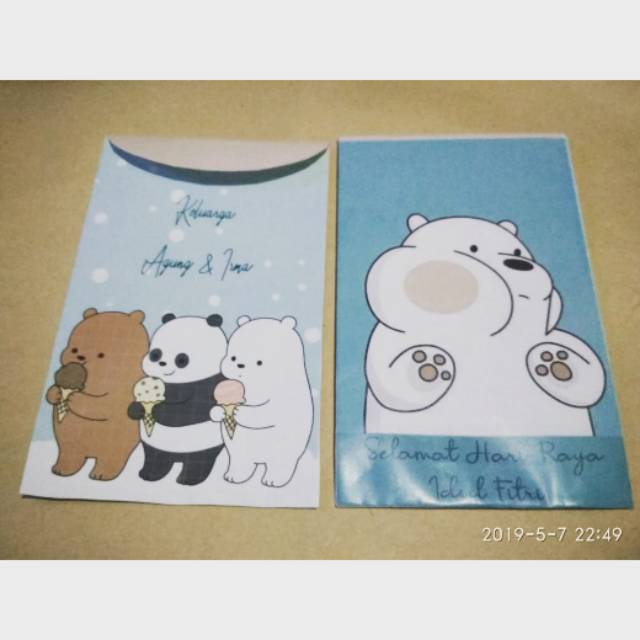 

Amplop Lebaran Bare Bears