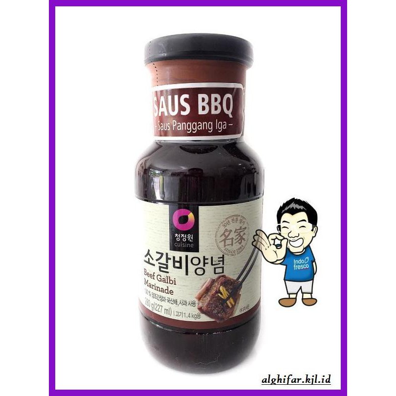 

gnidderdsaus- daesang (chung jung one) beef bbq sauce marinade/ saus bumbu bbq- 280g - galbi