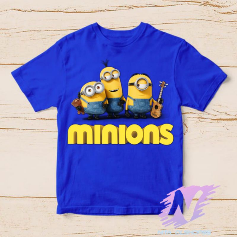 kaos anak Minions baju kartun anak