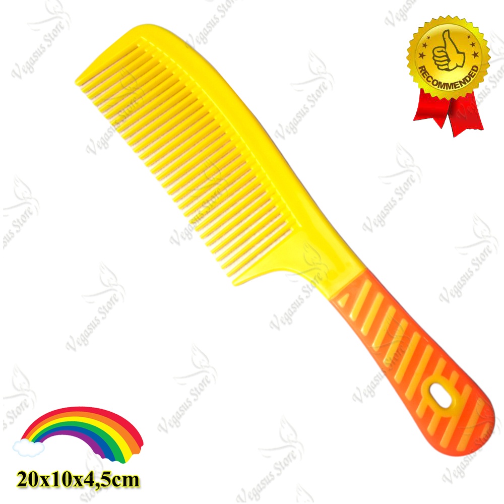 Isi 3 Lebih Murah Sisir Rambut Raibow Panjang 20cm, Sisisr Pelangi-Vegasus Store(COD)