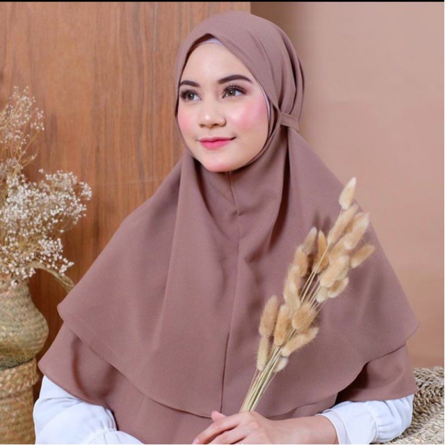 Bergo Maryam Dua layer Diamond non ped