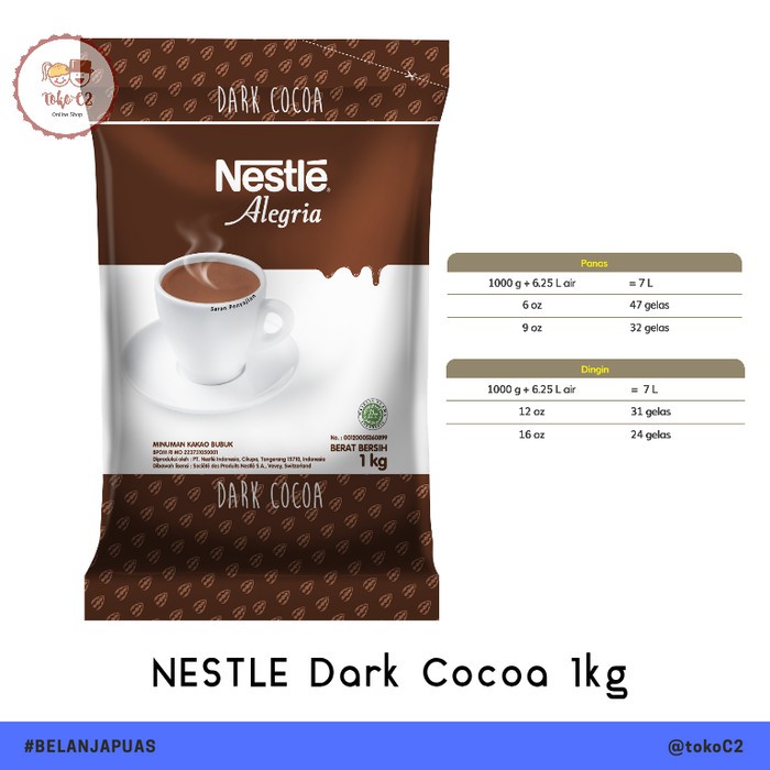 

Free Ongkir DARK Cocoa Chocolate 1kg NESTLE Professional Special