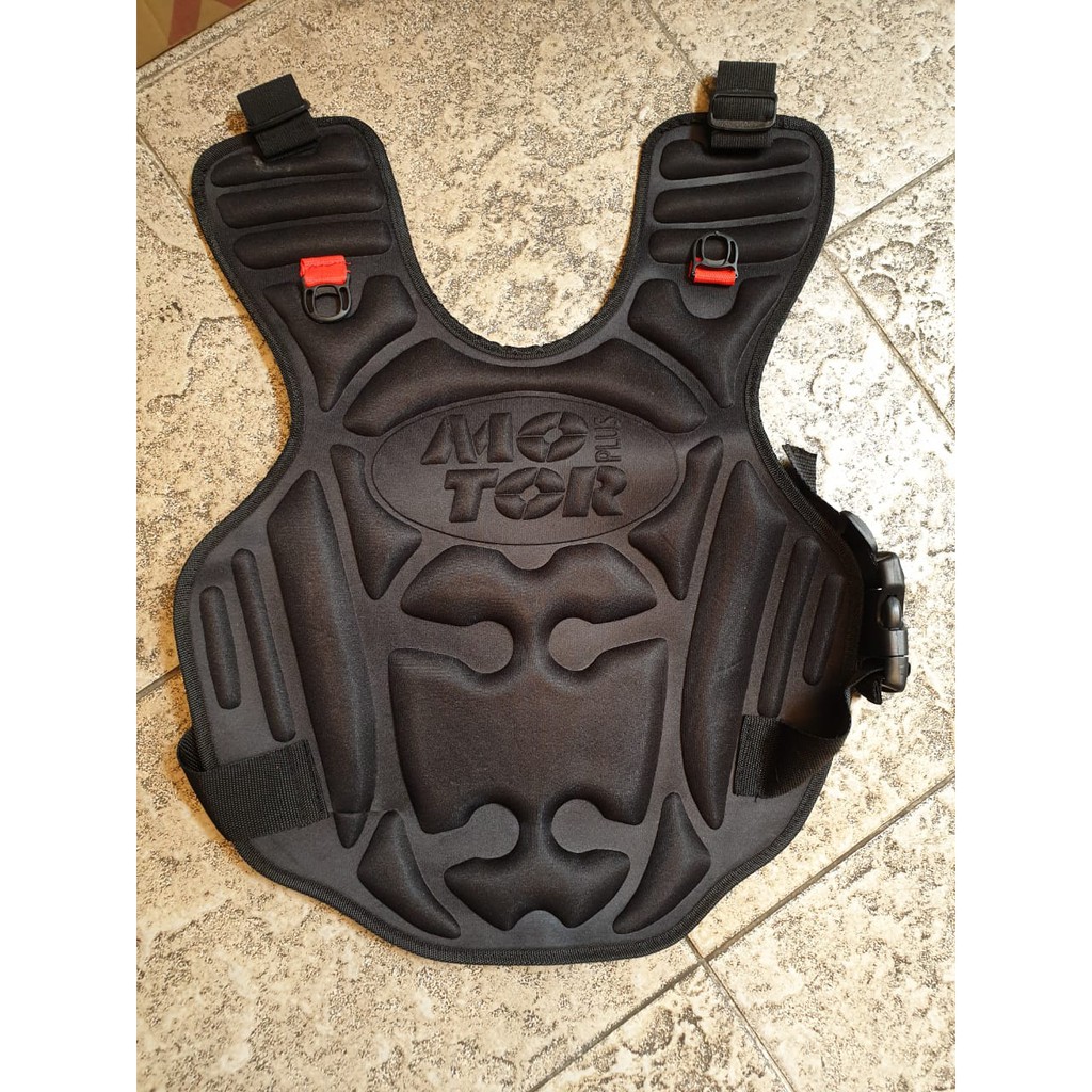 Jaket Rompi Motor Motorplus Single/Rompi Motor Motorplus Depan Saja/Alas Dada Depan Model Motor/Pelindung Dada Anti Angin/Cover Dada/Rompi Dada