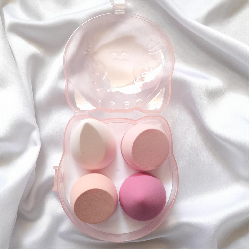 SPONGE BEAUTY BLENDER ISI 4   FREE BOX SPONS MAKE UP