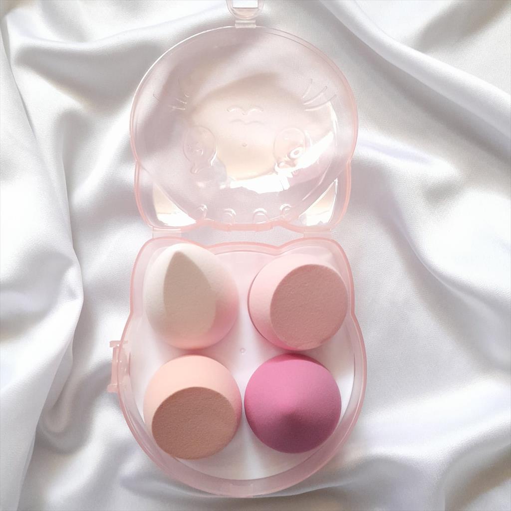 SPONGE BEAUTY BLENDER ISI 4   FREE BOX SPONS MAKE UP