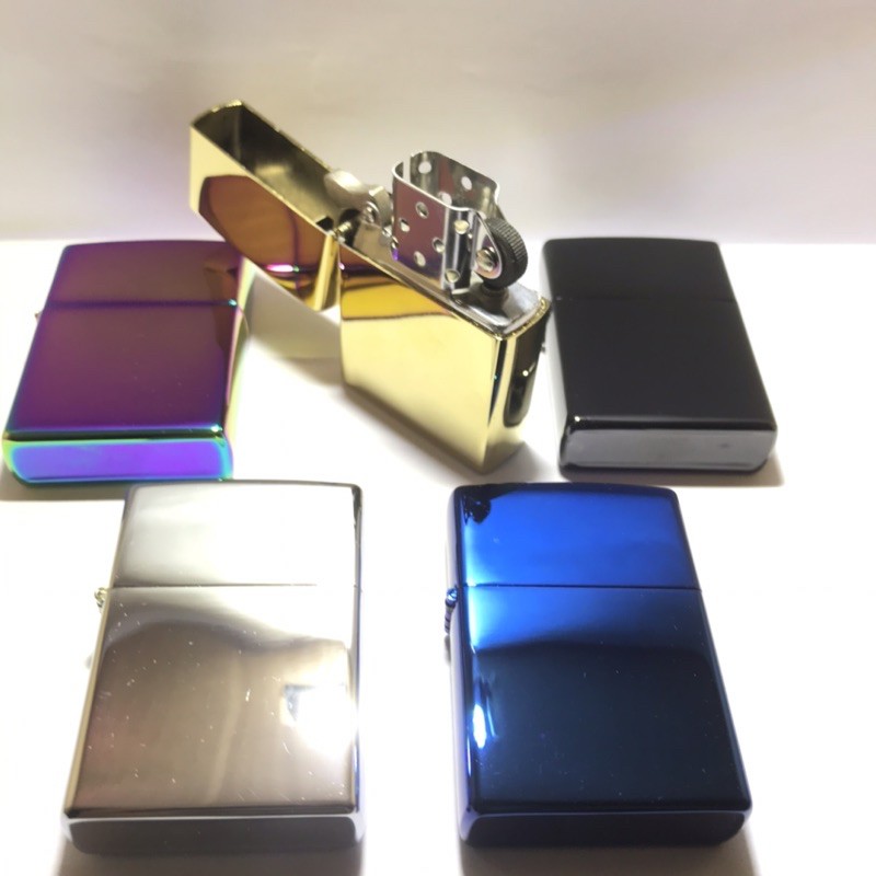 Korek Zippo Polos Warna Croum Korek Antik Dan Elegan BISA COD