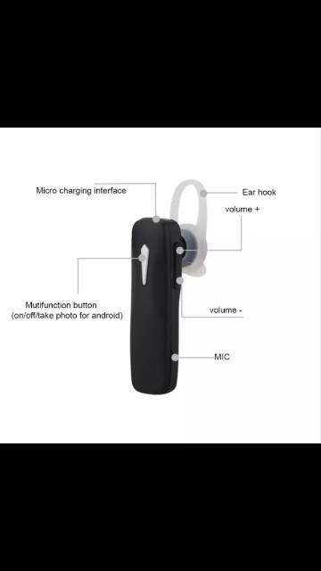 Headset Bluetooth wireless v4.1 for Oppo - Hitam