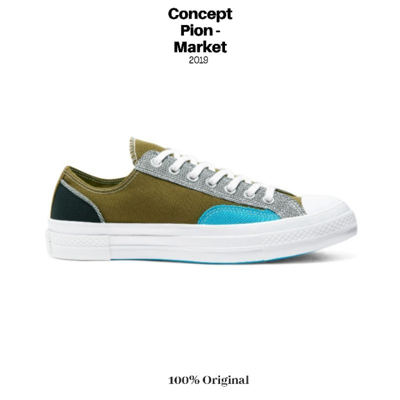 Converse Chuck 70 Hacked Fashion OX Dark Moss/Black/White