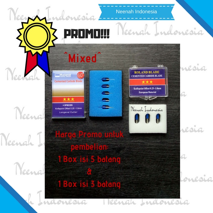 

Sale!!! Promo Mixed Roland Blade Isi 5 Dan Isi 3/ Jinka/ Pisau Cutting 60 Terbatas