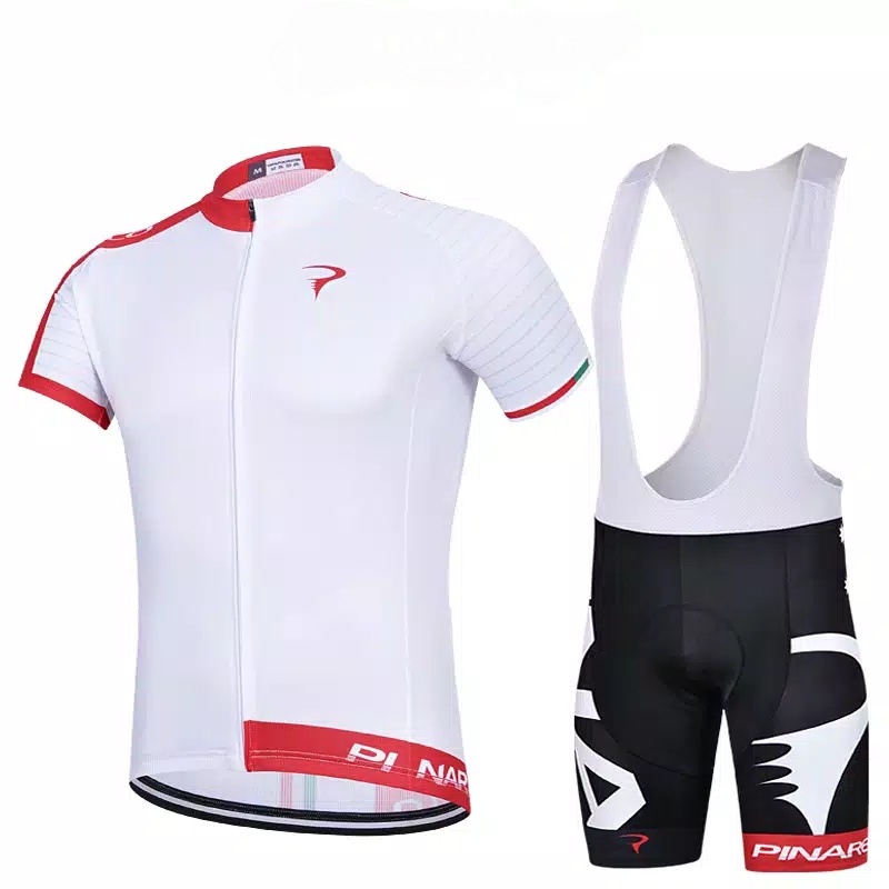 Jersey Sepeda Roadbike Putih