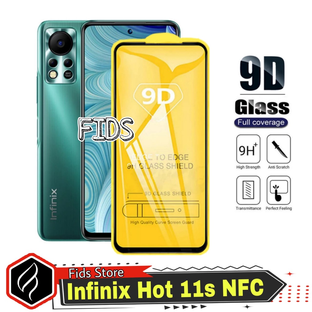 Promo Tempered Glass INFINIX HOT 11s NFC Anti Gore Layar Full Cover 9D Screen Protector