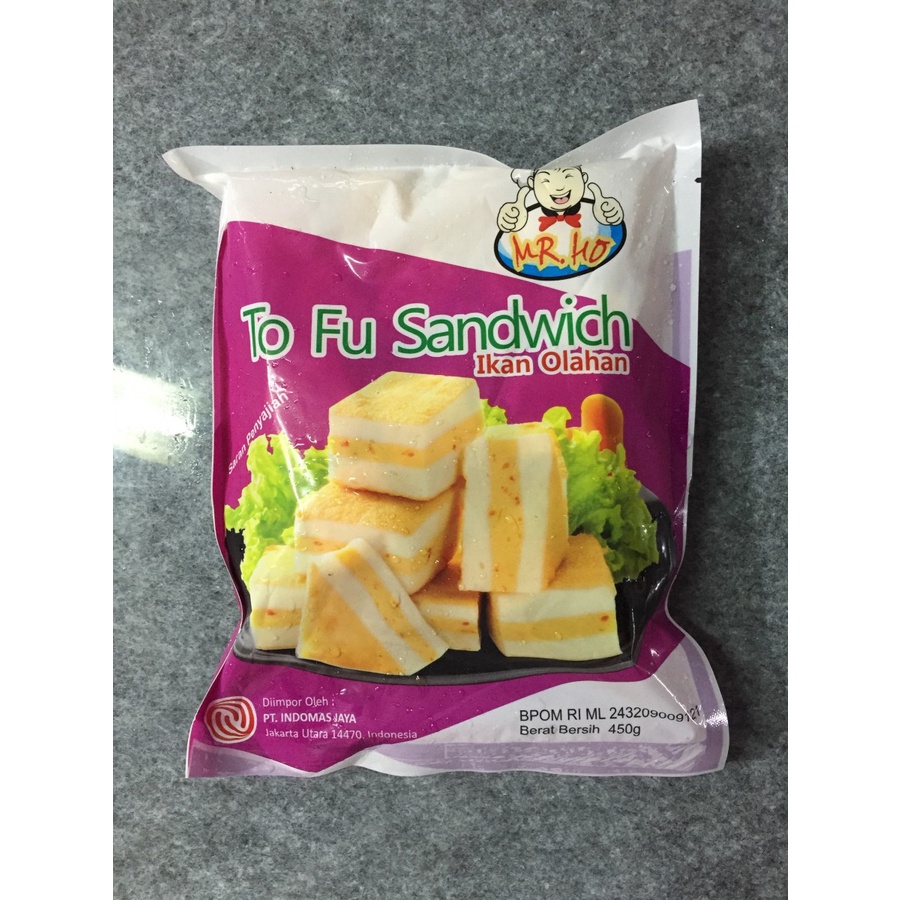 

MR. HO TOFU SANDWICH 450 GR / IKAN OLAHAN