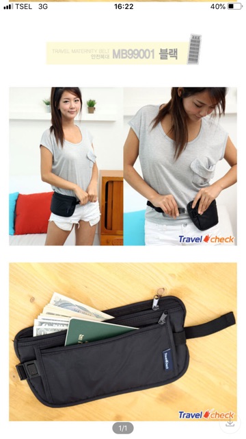 Tas Pinggang Rahasia untuk Travel