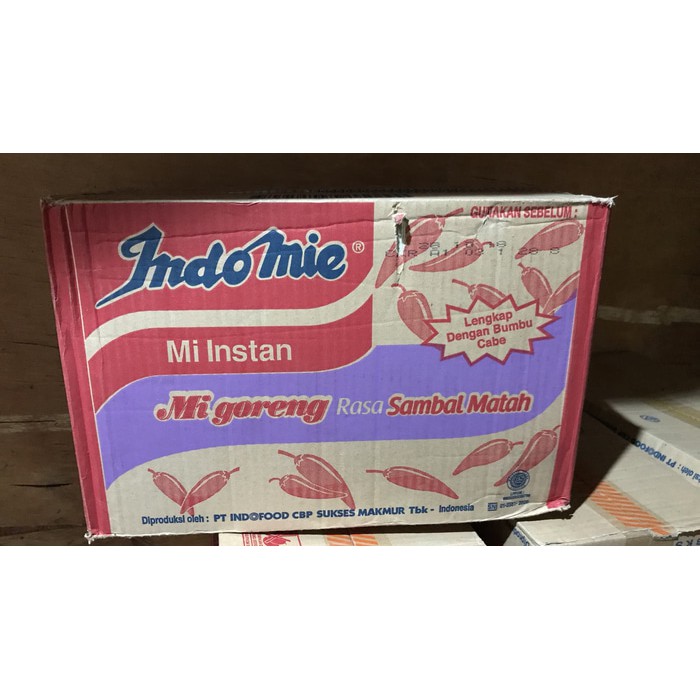Indomie Goreng Sambal Matah 1 Dus 40 Bungkus Bks Mie Mi Mata - Grosir