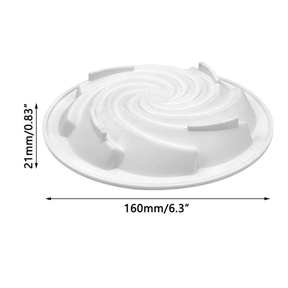 Top 3D Bulat Cyclone Spiral DIY Craft Sabun Cetakan Jelly Dome Mousse Moulds