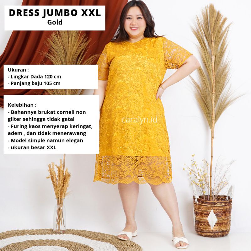 DRESS BRUKAT BIGSIZEDRESS BRUKAT JUMBO