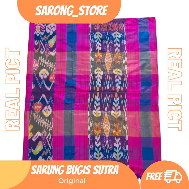 Sarung Bugis Original Full Sutra Sarung Bugis Asli No 1 Full Sutra Sarung Bugis Sulawesi Selatan Sar