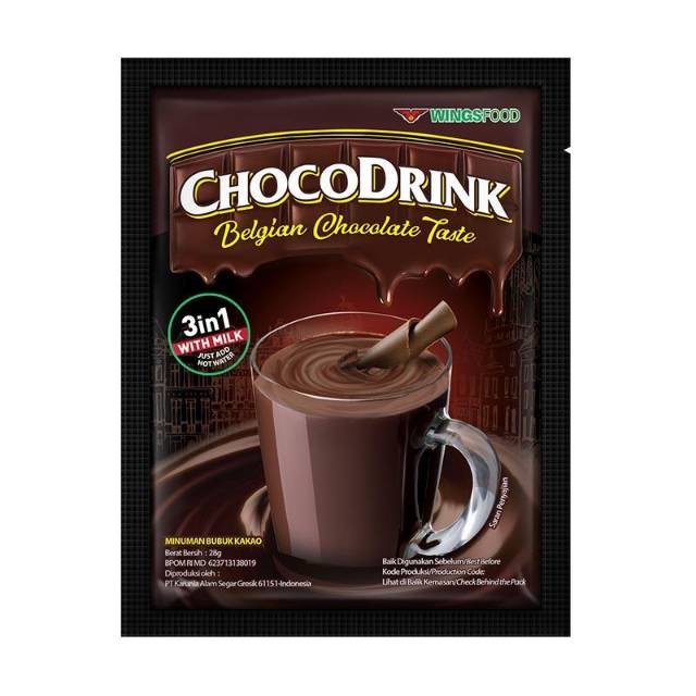 

ChocoDrink Belgian Chocolate Sachet ( 1 PCS) Satuan