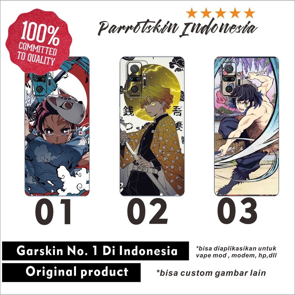 Garskin skin Xiaomi Redmi Note 8 10 10 pro 11 dll Demon Slayer back case
