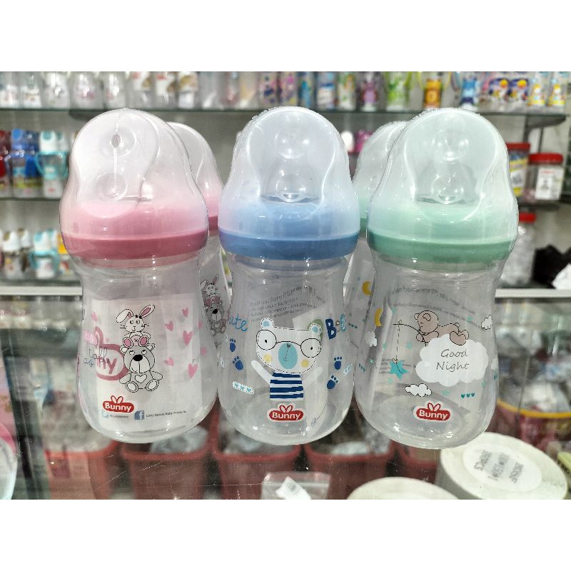 Botol Susu Karakter Lucu Dot Reguler Bunny 250 Ml BPA Free/125Ml  DB 2410/1210