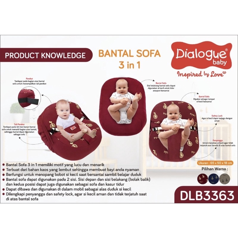 Dialogue Sofa Bayi 3 in 1 Preloved