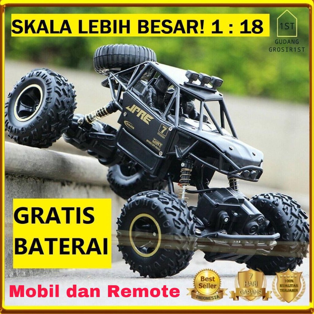 COD Mainan Anak Mobil  Remot Kontrol RC  Car Rock Crawler 