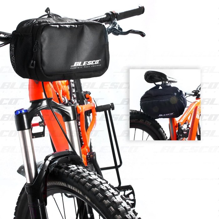 Tas Sepeda Lipat - Tas Stang Sepeda Saddle Bag Premium - Tas Pria Wanita - Tas selempang - Waisbag