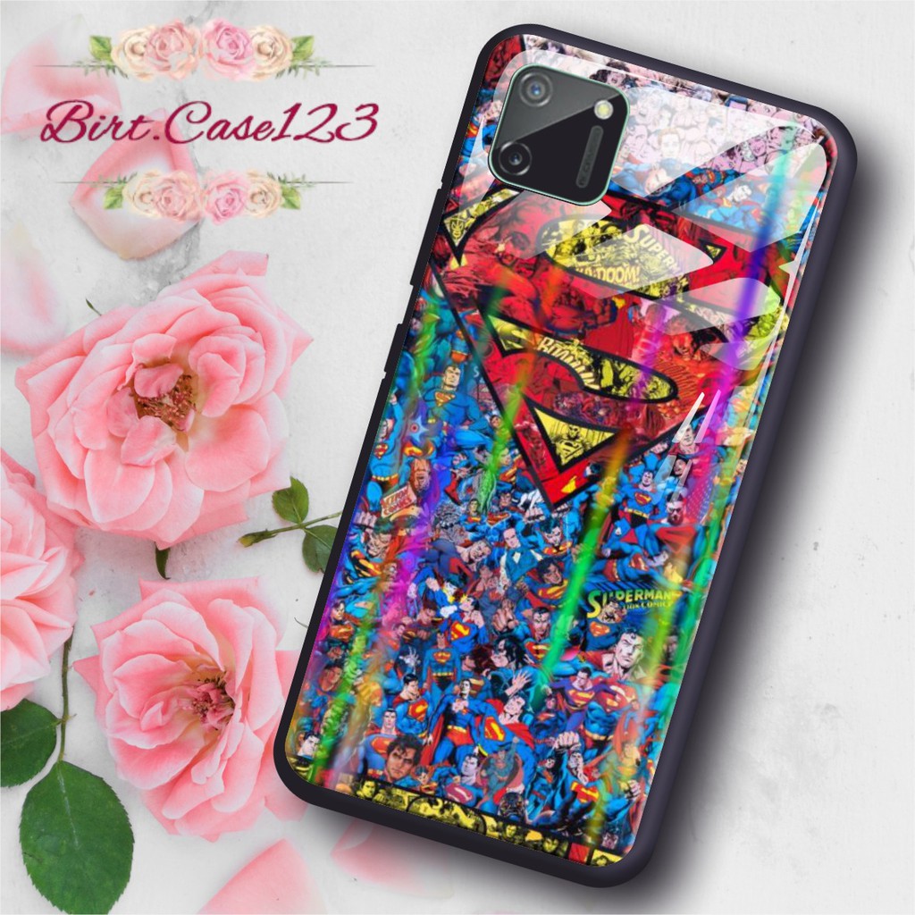 BC Case Gambar SUPERMAN back case glass aurora iphone 5g 6g 6g+ 7g 7g+ 8g 8g+ x xr xs max 11 5,8 6,1