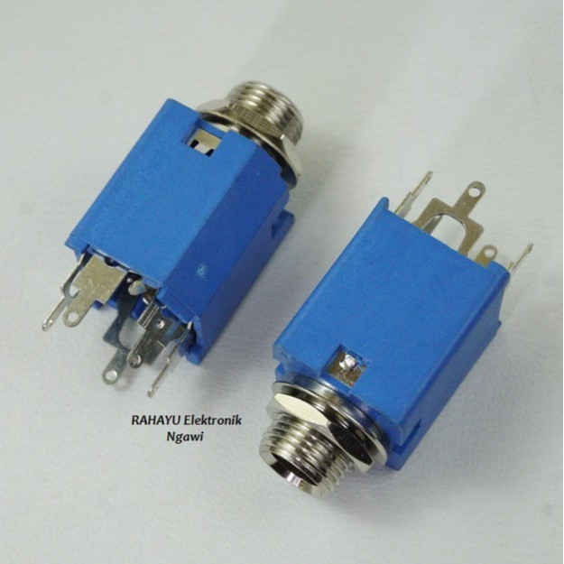 SOKET AKAI STEREO KOTAK BIRU - SOKET TOA 5 PIN