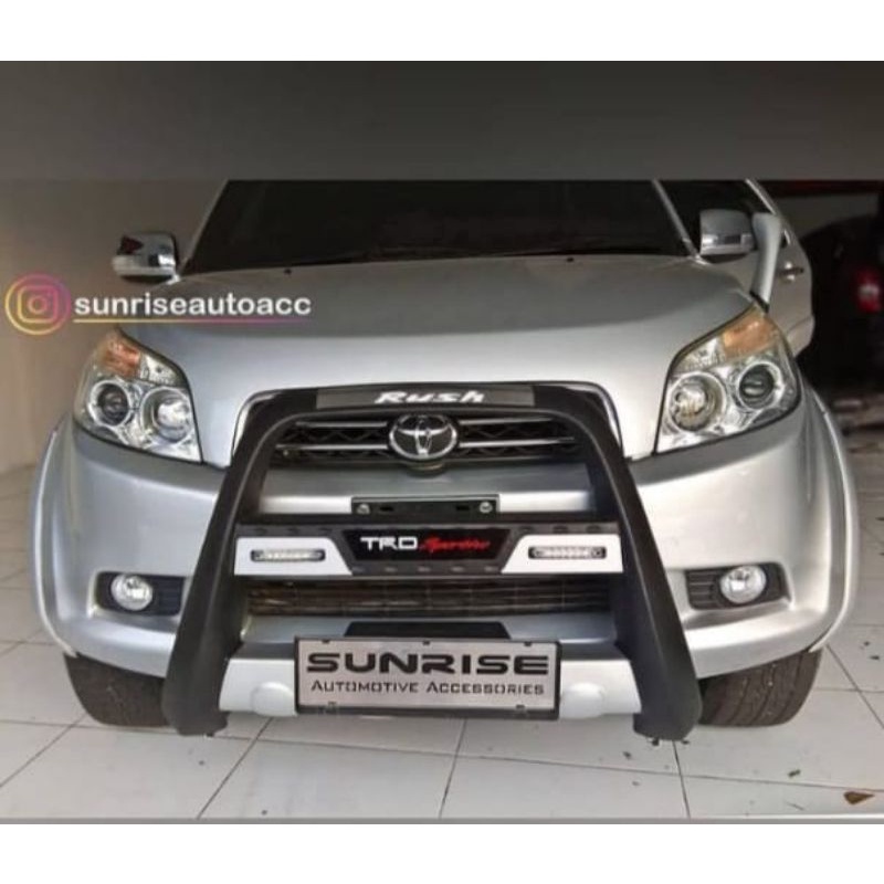 Bumper tanduk depan trd drl extra abs plastik kijang kapsul lgx,grand,avanza,xenia,panther,apv,arena