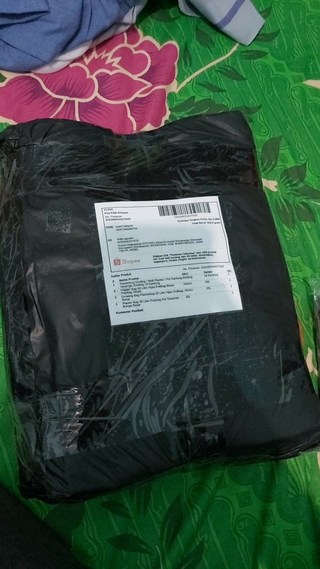 Growing Bag Planterbag 25 Liter Hijau Polibag Besar