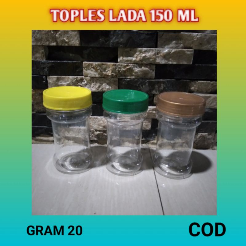 Toples lada 150 ml// toples jar 150 ml//toples sambal 150 ml