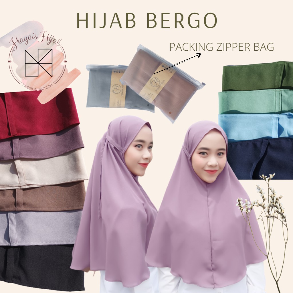 BERGO | HIJAB BERGO | KERUDUNG BERGO | HIJAB INSTAN