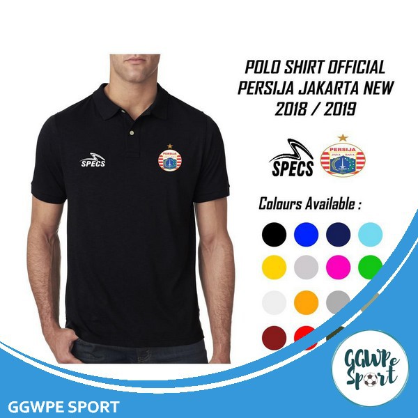 Kaos Polo Shirt Pria Persija Jakarta Baju Bola Kerah Kualitas Terbaik