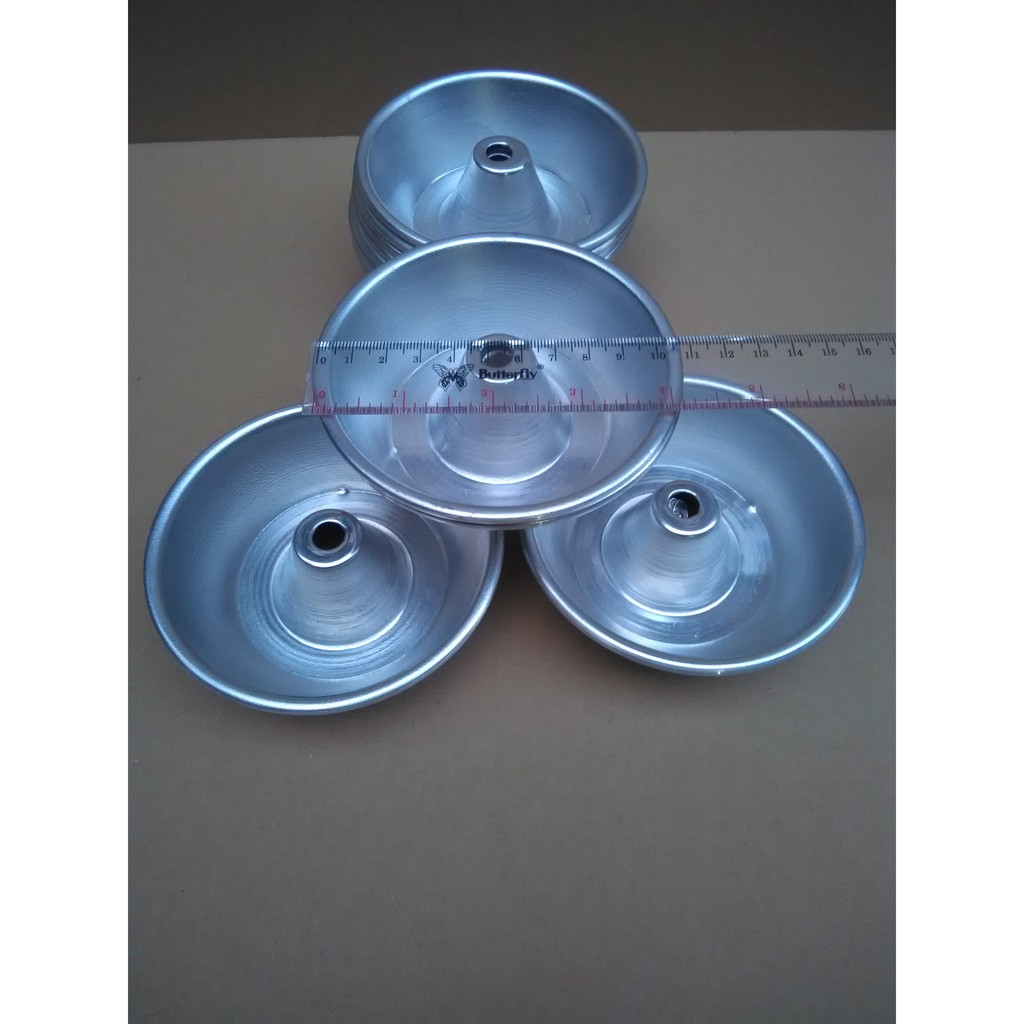 Alumunium Cetakan Kue Bolu Mini 10 cm x 3 cm.( Isi 12 Pcs )