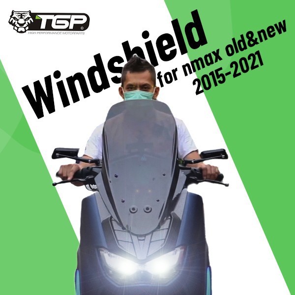 Windshield Visor Bisa Nmax Lama Dan Aksesoris Variasi Yamaha All New Nmax 2020 - 2021 TGP ORIGINAL