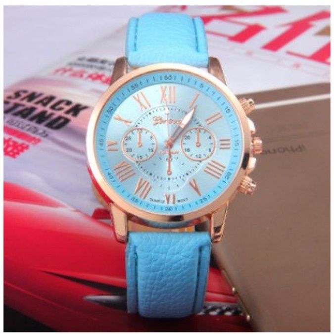 NunuLisaTan - Jam Tangan Wanita Import Murah JAM Wanita korea-BIRU MUDA