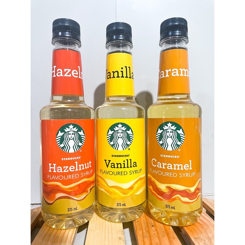 

Starbucks syrup 375ml korea import sirup caramel vanilla hazelnut manis minuman kopi coffee sachet