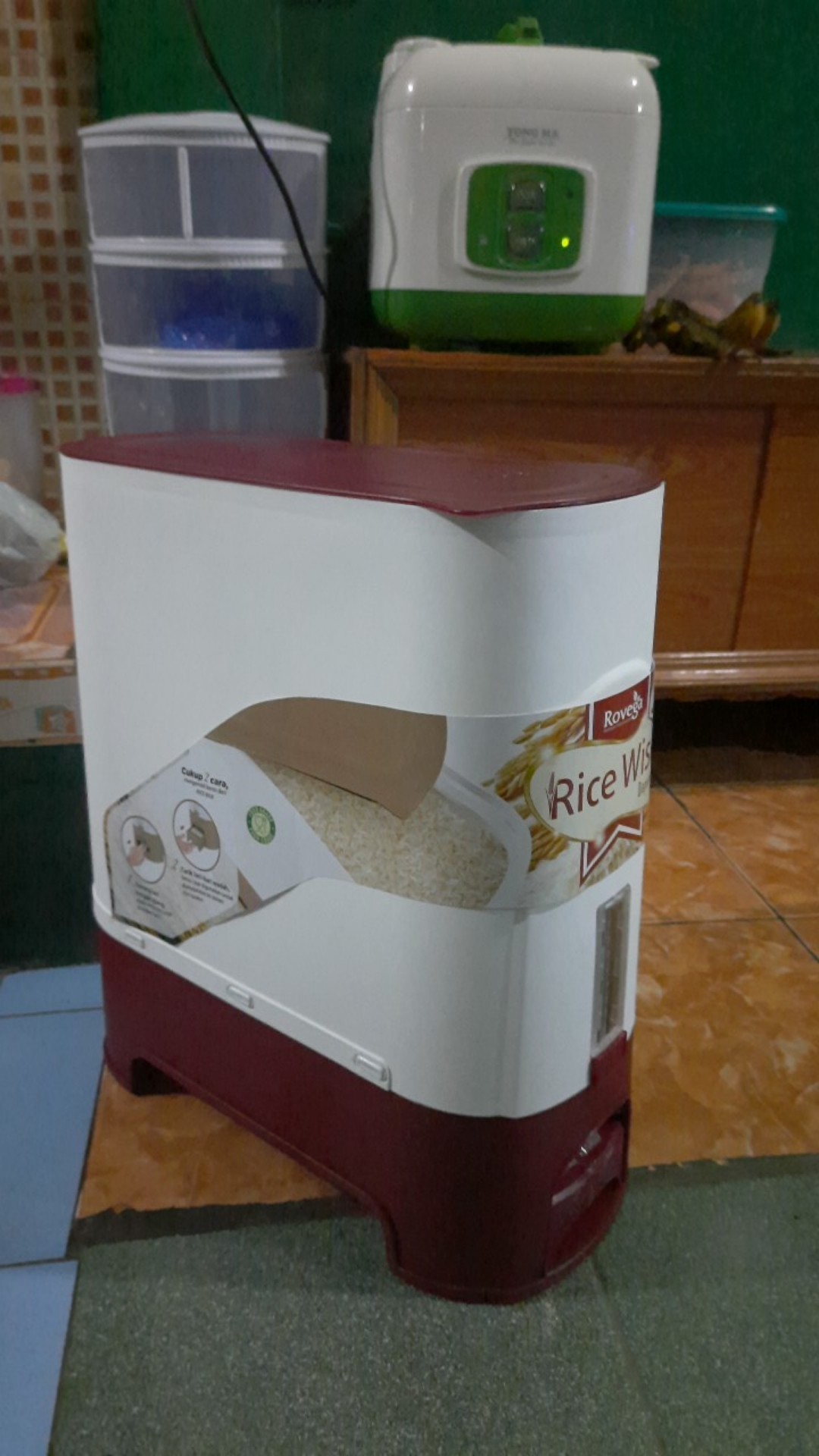 Rovega Tempat Beras Super Rice Box Rice Container Rice Wise 15kg