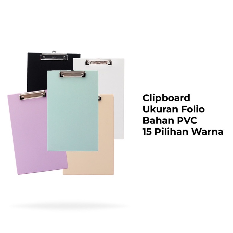 

Bantex Clipboard Papan Jalan Folio F4 Warna Pastel