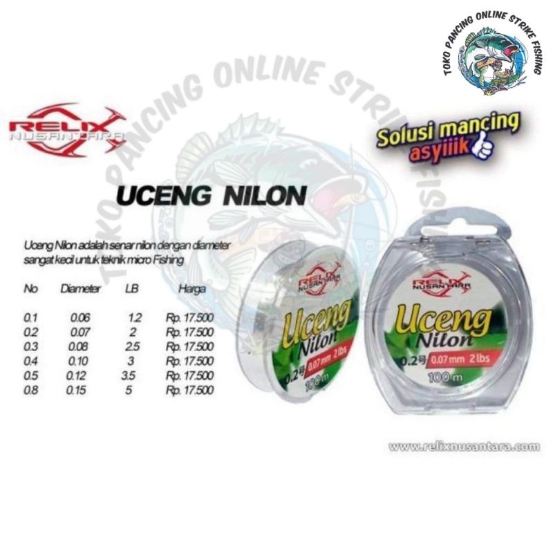 Senar Uceng Nilon Relix Nusantara