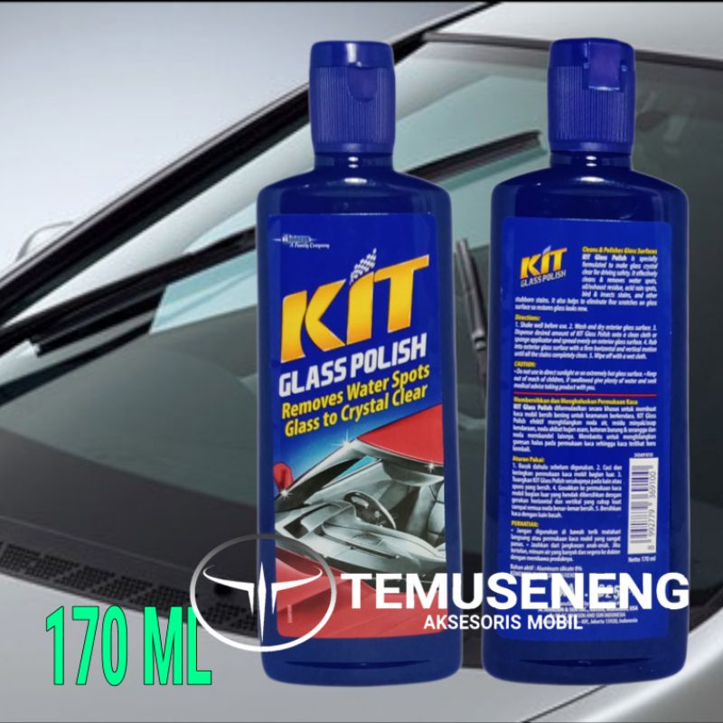 Kit Glass Polish Pembersih Jamur Kaca Mobil Obat Pembersih Bekas Air Waterspot 170Ml